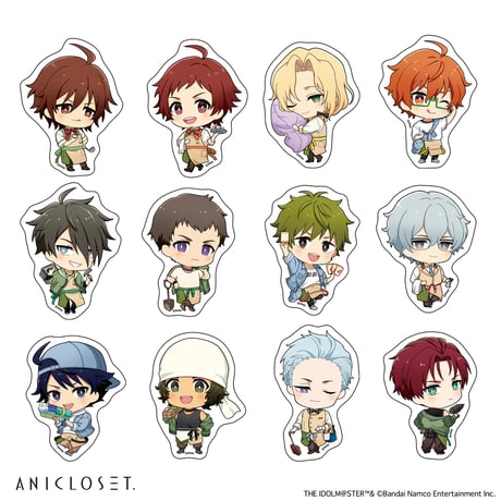 アイドルマスター SideM knick-knacks Vol.1 ミニキャラステッカーA（全12種）