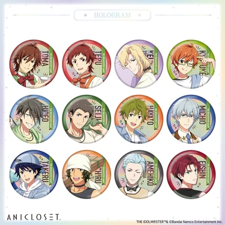 アイドルマスター SideM knick-knacks Vol.1 ホログラム缶バッジ （ホログラム仕様・全12種）
