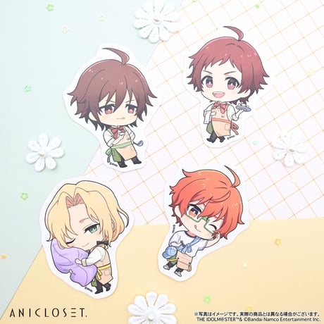 アイドルマスター SideM knick-knacks Vol.1 ミニキャラステッカーA（全12種）