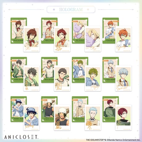 アイドルマスター SideM knick-knacks Vol.1 インスタントフォト風カード2枚1set（ホログラム仕様・全12種）