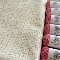 【市松模様2】刺し子サンプラー大判  3種