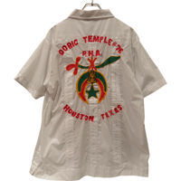 USED  OPEN COLLAR SHIRTS MASONIC SHRINERS (A.A.O.N.M.S)