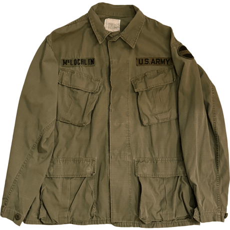 USED US ARMY JUNGLE FATIGUE JACKET 4TH