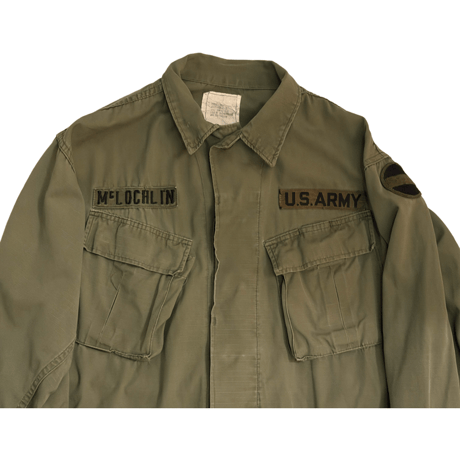 USED US ARMY JUNGLE FATIGUE JACKET 4TH