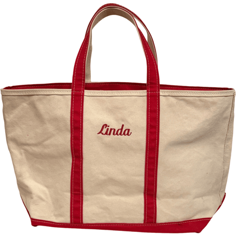 USED LL BEAN Boat and Tote Zip-top Large Made in USA
