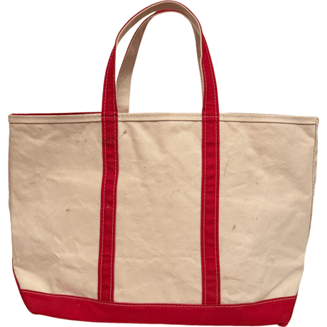 USED LL BEAN Boat and Tote Zip-top Large Made in USA
