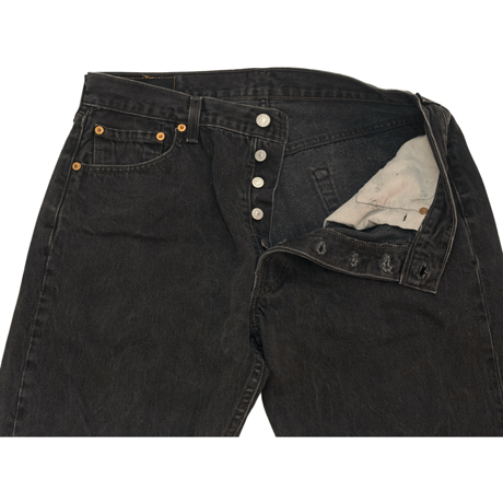 USED LEVI'S 501 BLACK MADE IN USA