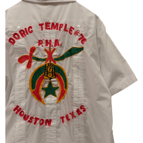 USED  OPEN COLLAR SHIRTS MASONIC SHRINERS (A.A.O.N.M.S)