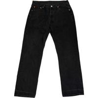 USED LEVI'S 501 BLACK MADE IN USA