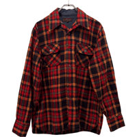 USED 1980s ARROW FLANNEL OPEN COLLAR SHIRTS