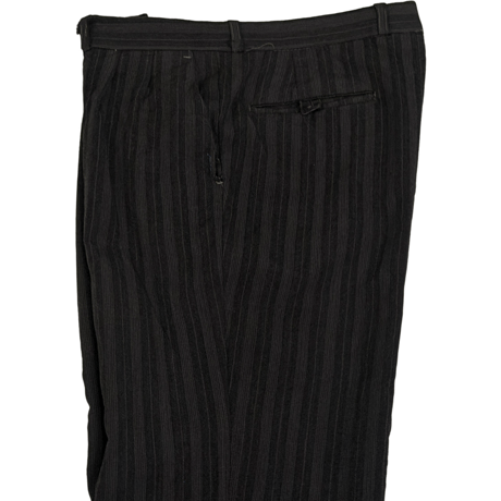 USED VINTAGE HIGH WAIST 2TAC STRIPE SLACKS MADE IN USA