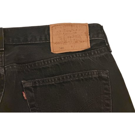 USED LEVI'S 501 BLACK MADE IN USA