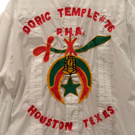 USED  OPEN COLLAR SHIRTS MASONIC SHRINERS (A.A.O.N.M.S)