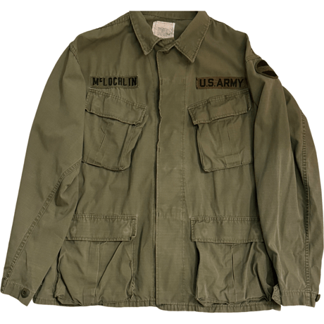 USED US ARMY JUNGLE FATIGUE JACKET 4TH