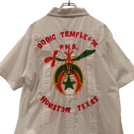 USED  OPEN COLLAR SHIRTS MASONIC SHRINERS (A.A.O.N.M.S)