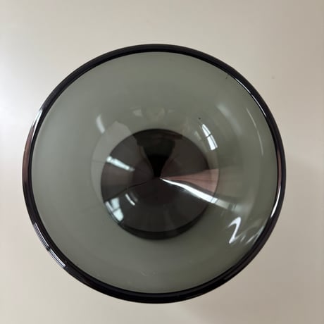 1956 Saara Hopea Nuutajarvi Finland Ice cream glass bowl 5379 Gray❶