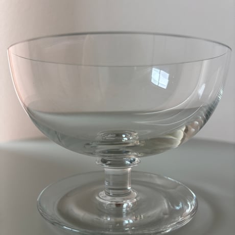 1952-1968 Saara Hopea Nuutajarvi Finland Ice cream glass bowl 1344 Clear