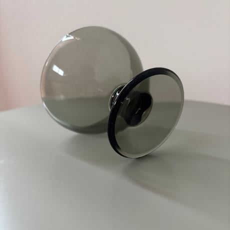 1956 Saara Hopea Nuutajarvi Finland Ice cream glass bowl 5379 Gray❷