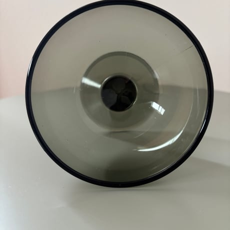 1956 Saara Hopea Nuutajarvi Finland Ice cream glass bowl 5379 Gray❷