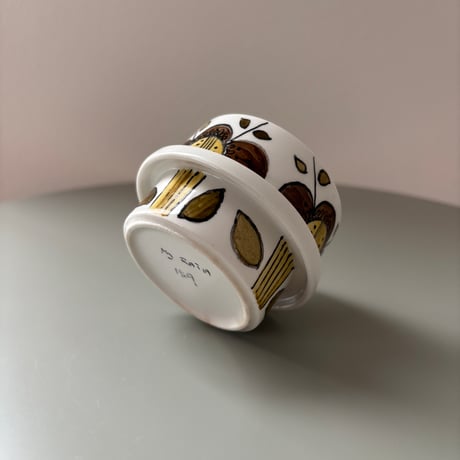 1969年 ARABIA Finland Goran Back Hand Paint cup&saucer❶