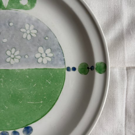 ▲1960's ARABIA Finland Hand Paint Plate❷