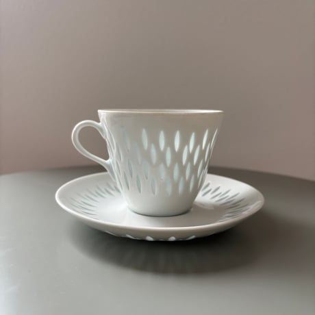ARABIA Friedl.H.Kjellberg "Riisi/Rice" Cup&saucer❶