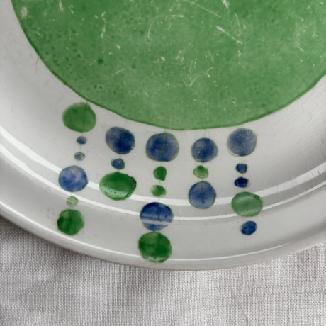 ▲1960's ARABIA Finland Hand Paint Plate❶