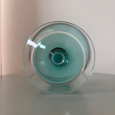 1952-1968 Saara Hopea Nuutajarvi Finland Ice cream glass bowl 1344 Blue