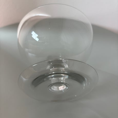 1952-1968 Saara Hopea Nuutajarvi Finland Ice cream glass bowl 1344 Clear