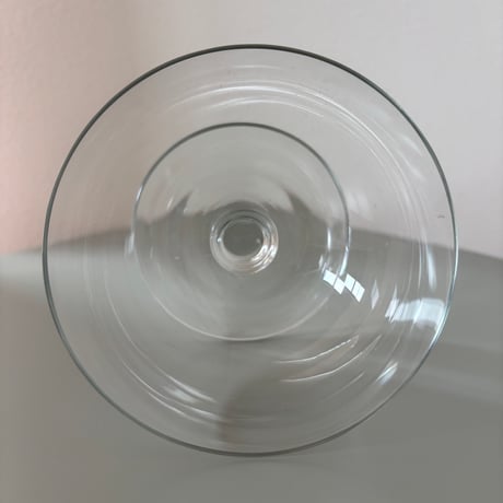 1952-1968 Saara Hopea Nuutajarvi Finland Ice cream glass bowl 1344 Clear
