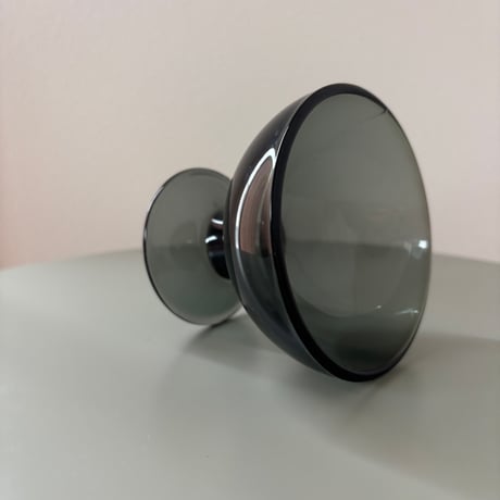 1956 Saara Hopea Nuutajarvi Finland Ice cream glass bowl 5379 Gray❶