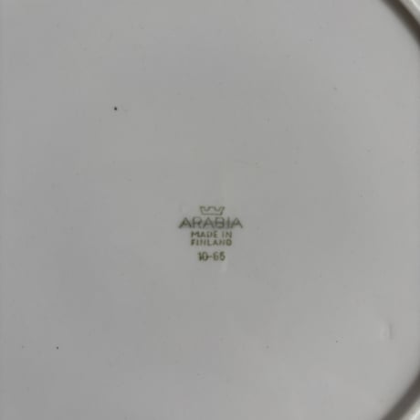 ▲1960's ARABIA Finland Hand Paint Plate❷
