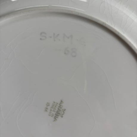 ▲1960's ARABIA Finland Hand Paint Plate❶
