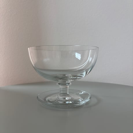 1952-1968 Saara Hopea Nuutajarvi Finland Ice cream glass bowl 1344 Clear