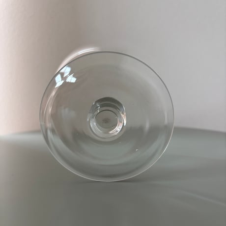 1952-1968 Saara Hopea Nuutajarvi Finland Ice cream glass bowl 1344 Clear