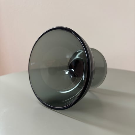1956 Saara Hopea Nuutajarvi Finland Ice cream glass bowl 5379 Gray❶