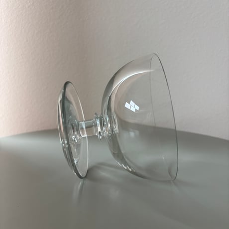 1952-1968 Saara Hopea Nuutajarvi Finland Ice cream glass bowl 1344 Clear