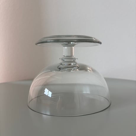 1952-1968 Saara Hopea Nuutajarvi Finland Ice cream glass bowl 1344 Clear