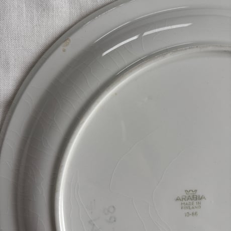 ▲1960's ARABIA Finland Hand Paint Plate❶