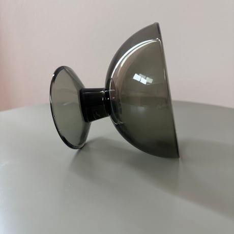 1956 Saara Hopea Nuutajarvi Finland Ice cream glass bowl 5379 Gray❷