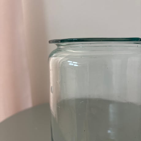 ▲Late18c〜early20c Finland Antique glass Jar❷
