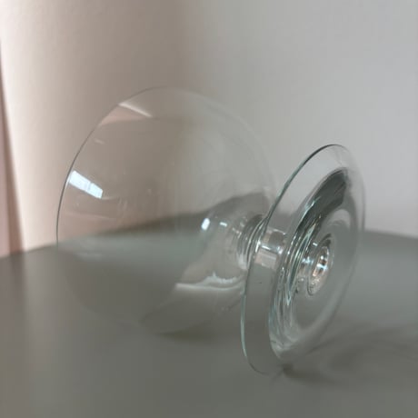 1952-1968 Saara Hopea Nuutajarvi Finland Ice cream glass bowl 1344 Clear