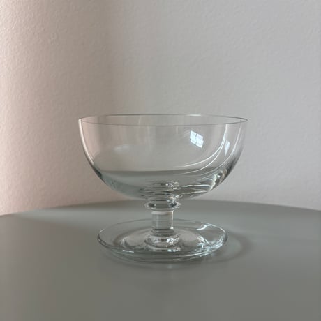 1952-1968 Saara Hopea Nuutajarvi Finland Ice cream glass bowl 1344 Clear