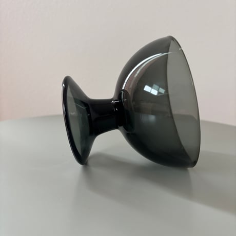1956 Saara Hopea Nuutajarvi Finland Ice cream glass bowl 5379 Gray❶