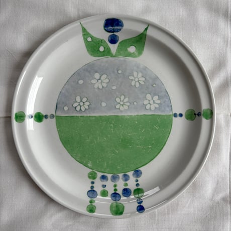 ▲1960's ARABIA Finland Hand Paint Plate❷