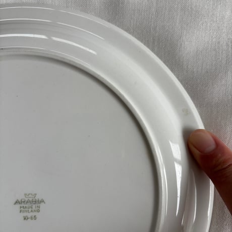 ▲1960's ARABIA Finland Hand Paint Plate❷