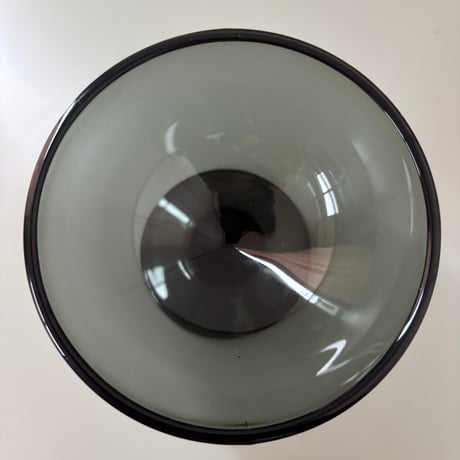 1956 Saara Hopea Nuutajarvi Finland Ice cream glass bowl 5379 Gray❶