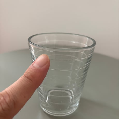▲Karhula iittala Aino Aalto "Bölgeblick" Drink Glass Clear❶