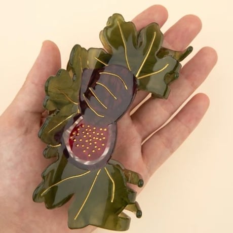 【Coucou Suzette】【ククシュゼット】Fig Tree イチヂク Large  Hair Claw
