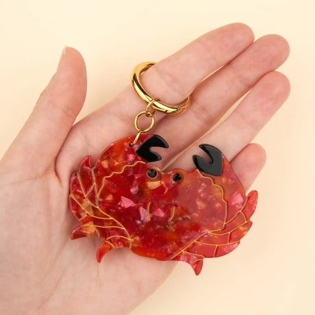 【Coucou Suzette】【ククシュゼット】Crab カニ bag charm バッグチャーム